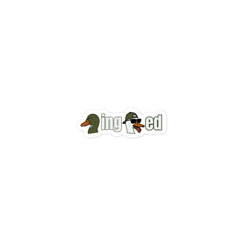 Ducking Goosed Sticker