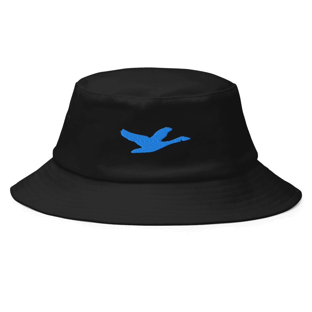 Grown Bucket Hat — Black · Sky
