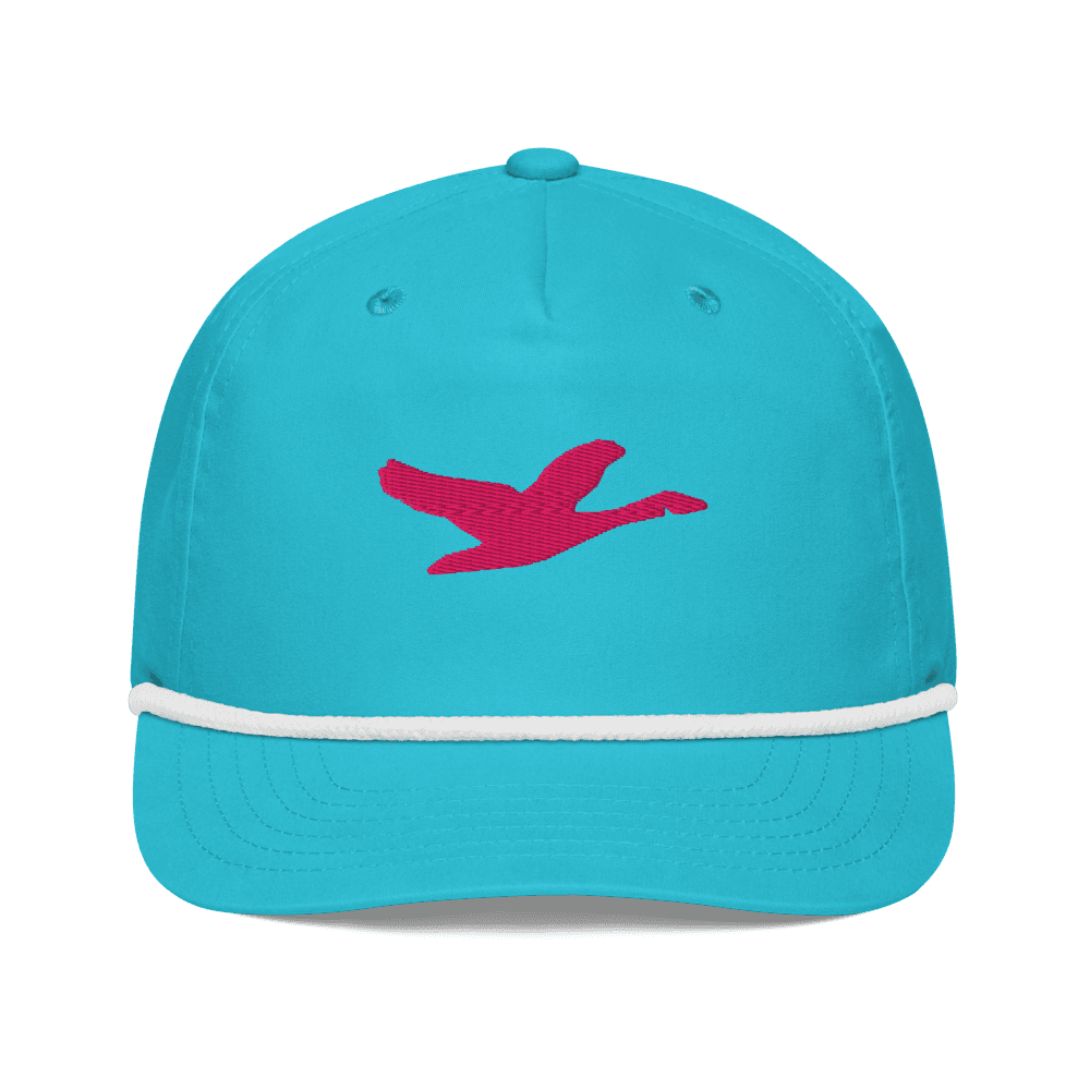 Grown Rope Cap — Turquoise · Pink