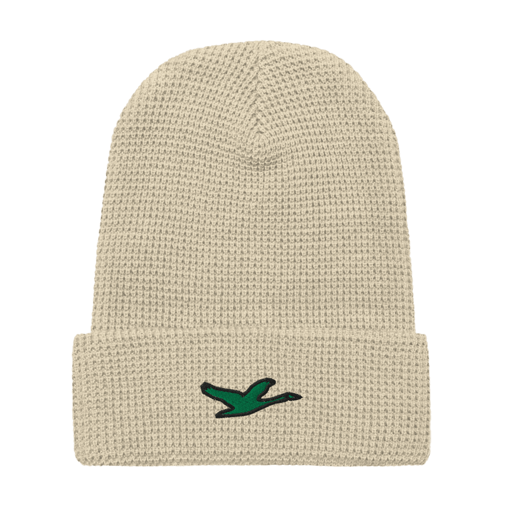 Grown Waffle Beanie — Birch · Green